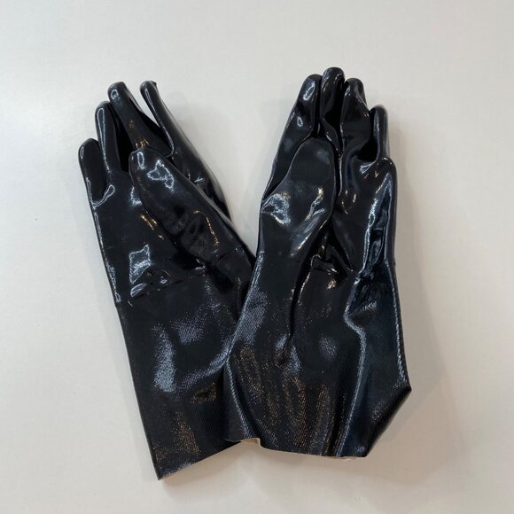 Boss Sanitized Chemical Resistant PVC Gloves Large Black Industrial Use Brand ne - Picture 2 of 3